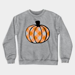 Fall Plaid Pumpkin Crewneck Sweatshirt